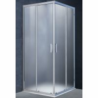 Душевой уголок Vincea Alpha 80x80 VSS-3AL800MT профиль Хром стекло текстурное — фото 1, Квадратные душевые уголки