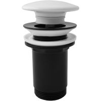 Донный клапан Rav Slezak MD0485CMAT click-clack Черный матовый — фото 1, Донные клапаны