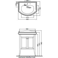Товар: Тумба под раковину Kerasan Retro 60 735130 Белая матовая - фото 3 Тумба под раковину Kerasan Retro 60 735130 Белая матовая — фото 3, Мебель для ванной