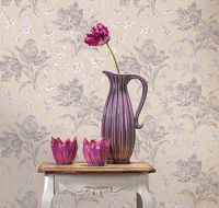 Обои Milassa Classic LS2 007 Флизелин (1*10,05) Розовый/Фиолетовый, Цветы — фото 2, Обои для стен