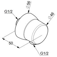 Шланговое подключение Kludi Sirena 6306143-00 Белый — фото 3, Шланговые подключения