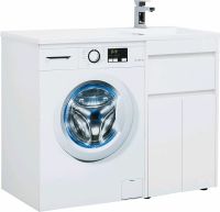 Тумба с раковиной Aquanet Токио 110 R 239207 Белая — фото 9, Мебель для ванной