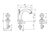 Товар: Смеситель для раковины Migliore Cristalia 30941 Хром - фото 3 Смеситель для раковины Migliore Cristalia 30941 Хром — фото 3, Смесители