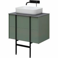 Тумба под раковину Allen Brau Reality 70 1.32004.CGM подвесная Олива матовая — фото 29, Тумбы под раковину