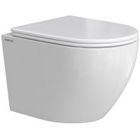 Унитаз Berges Okus Rimless 081127 подвесной с сиденьем Микролифт — фото 1, Подвесные унитазы