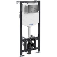 Инсталляция WasserKRAFT Aller 10TLT.010.ME.PB02 для унитаза с Черной глянцевой клавишей смыва — фото 1, Инсталляции для унитазов