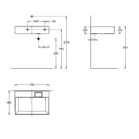 Товар: Раковина Kerama Marazzi Logica 70 LO.wb.70.0 Белая глянцевая - фото 6 Раковина Kerama Marazzi Logica 70 LO.wb.70.0 Белая глянцевая — фото 6, Раковины подвесные