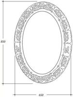 Зеркало Boheme Armadi Art NeoArt 65 511-G Золото — фото 3, Мебель для ванной