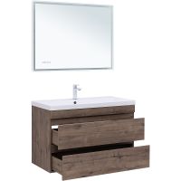 Товар: Тумба под раковину Aquanet Нота New 100 334194 подвесная Дуб веллингтон табак - фото 5 Тумба под раковину Aquanet Нота New 100 334194 подвесная Дуб веллингтон табак — фото 5, Тумбы под раковину