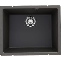 Кухонная мойка Ulgran Quartz Underground 500-09 Асфальт — фото 1, Кухонные мойки