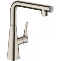 Смеситель для кухни Hansgrohe Metris Select M712-H260 73811800 Сталь — фото 1, Смесители для кухни