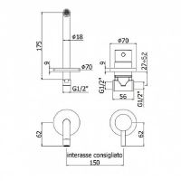 Товар: Смеситель для раковины Paffoni Light Хром арт-LIG006CR70 - фото 3 Смеситель для раковины Paffoni Light Хром арт-LIG006CR70 — фото 3, Смесители для раковины