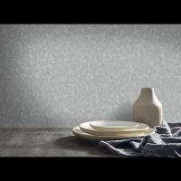 Обои Emiliana Parati Tekko New 20011T Винил на флизелине (1,06*10,05) Серебряный/Серый, Штукатурка/Мрамор — фото 3, Обои для стен