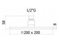 Товар: Верхний душ Paffoni Syncro ZSOF075BO Белый матовый - фото 2 Верхний душ Paffoni Syncro ZSOF075BO Белый матовый — фото 2, Верхние души