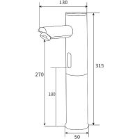 Товар: Смеситель для раковины beWash Photocell BWAM0BH808 Хром - фото 2 Смеситель для раковины beWash Photocell BWAM0BH808 Хром — фото 2, Смесители