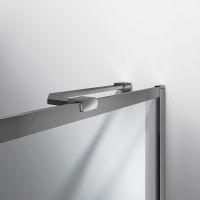 Шторка на ванну Vincea 70x140 VSB-41700CLGM профиль Вороненая сталь стекло прозрачное — фото 3, Неподвижные шторки для ванной