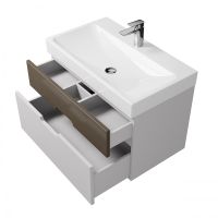 Тумба под раковину Creto Malibu 80 7-1078CapS подвесная Capuchino Soft — фото 3, Тумбы под раковину