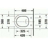 Товар: Унитаз Duravit D-Neo 2587090000 подвесной без сиденья - фото 8 Унитаз Duravit D-Neo 2587090000 подвесной без сиденья — фото 8, Подвесные унитазы