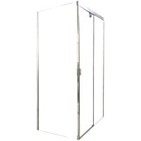 Душевой уголок Ceruttispa 120x80 Marbella 120-R 7912 профиль Хром стекло прозрачное — фото 1, Прямоугольные душевые уголки