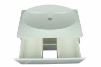 Тумба под раковину Orange Otto Ot-75TuGLASS подвесная Белый глянцевый — фото 8, Тумбы под раковину