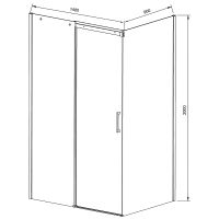 Товар: Душевой уголок Vincea Dice 140x90 VSR-4D9014CLGM профиль Вороненая сталь стекло прозрачное - фото 4 Душевой уголок Vincea Dice 140x90 VSR-4D9014CLGM профиль Вороненая сталь стекло прозрачное — фото 4, Душевые уголки