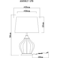 Товар: Настольная лампа Artelamp Baymont Белая Полированная медь Прозрачная арт-A5059LT-1PB - фото 5 Настольная лампа Artelamp Baymont Белая Полированная медь Прозрачная арт-A5059LT-1PB — фото 5, Настольные лампы