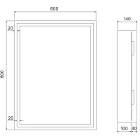 Зеркальный шкаф Iddis Zodiac 60 ZOD6000i99 с подсветкой Белый — фото 6, Зеркальные шкафы в ванную