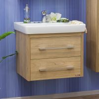 Тумба под раковину Sanflor Ларго 70.2 С0002118 подвесная Швейцарский вяз — фото 2, Тумбы под раковину