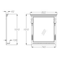Товар: Зеркало Opadiris Риспекто 80 00-00007061 Орех антикварный с выключателем - фото 6 Зеркало Opadiris Риспекто 80 00-00007061 Орех антикварный с выключателем — фото 6, Мебель для ванной