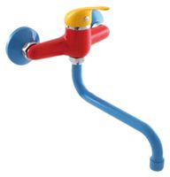 Товар: Смеситель для раковины Rav Slezak Seina Junior SAJ001.5/21 красный c желтым и синим - фото 1 Смеситель для раковины Rav Slezak Seina Junior SAJ001.5/21 красный c желтым и синим — фото 1, Смесители для раковины
