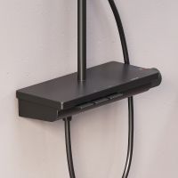 Душевая система Damixa Gala с термостатом Черная матовая арт-953760300 — фото 4, Душевые стойки