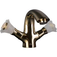 Смеситель для раковины Boheme Camelia 291 Золото — фото 1, Смесители