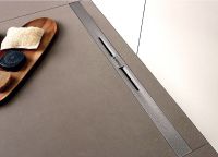 Душевой лоток Berges Simpel 600 090111 с решеткой Хром матовый — фото 3, Душевые лотки