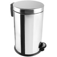 Ведро для мусора Fixsen FX-34024N Хром — фото 1, Мусорные ведра