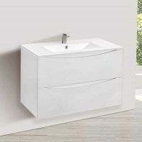 Тумба под раковину Vincea Mia 80 VMC-2MC800GW подвесная G.White — фото 1, Тумбы под раковину