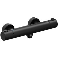 Смеситель для душа Ravak Puri PU 033.20/150 X070188 с термостатом Черный матовый — фото 1, Смеситель для душа