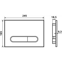 Товар: Клавиша смыва Esbano OVL-17GW ESINOVL17GW Белая глянцевая - фото 3 Клавиша смыва Esbano OVL-17GW ESINOVL17GW Белая глянцевая — фото 3, Кнопки смыва