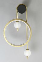 Настенный светильник Crystal Lux Rodrigo AP20W Led Black Gold Белый Золото Черный — фото 4, Светильники