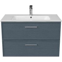 Тумба под раковину Kerama Marazzi Piano Classic 85 PIA.CL.85\BLU.M подвесная Синяя матовая — фото 1, Тумбы под раковину