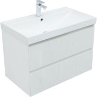 Товар: Тумба под раковину Aquanet Альтера 80 337156 подвесная Белая матовая - фото 2 Тумба под раковину Aquanet Альтера 80 337156 подвесная Белая матовая — фото 2, Мебель для ванной