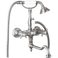 Смеситель для ванны Cezares Golf GOLF-VDF-01-Bi Хром — фото 1, Смеситель для ванны