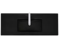 Раковина WeltWasser Deilbach 7506 120 MT- BL 10000005569 Черная матовая — фото 2, Раковины встраиваемые сверху