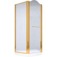 Душевой уголок Migliore Diadema 90x90 R 22672 профиль Золото стекло матовое — фото 1, Квадратные душевые уголки