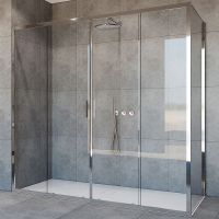 Душевой уголок Vincea Garda 170х100 VSR-1G21017CL профиль Хром стекло прозрачное — фото 1, Прямоугольные душевые уголки