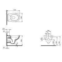 Товар: Унитаз Bocchi Taormina Pro Rimless 1451-001-0129 подвесной Белый глянцевый без сиденья - фото 3 Унитаз Bocchi Taormina Pro Rimless 1451-001-0129 подвесной Белый глянцевый без сиденья — фото 3, Унитазы