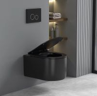 Товар: Унитаз Ceruttispa Tanaro Aria MB CT9238 подвесной Черный матовый с сиденьем Микролифт - фото 2 Унитаз Ceruttispa Tanaro Aria MB CT9238 подвесной Черный матовый с сиденьем Микролифт — фото 2, Подвесные унитазы