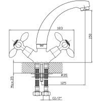 Товар: Смеситель для раковины Agger Retro Хром арт-A1901100 - фото 8 Смеситель для раковины Agger Retro Хром арт-A1901100 — фото 8, Смесители для раковины