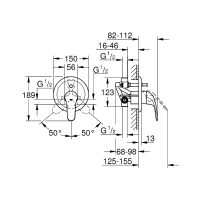 Смеситель для душа Grohe Euroeco New 32747000 Хром — фото 3, Смеситель для душа