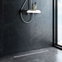 Душевой лоток AM.PM PrimeFlow 80 W02SC-P11-080-01SB с решеткой Хром матовый Cut Gradient — фото 8, Душевые лотки