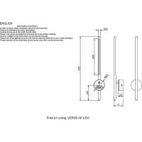Настенный светильник Crystal Lux Verde AP L500 Black Черный — фото 4, Бра
